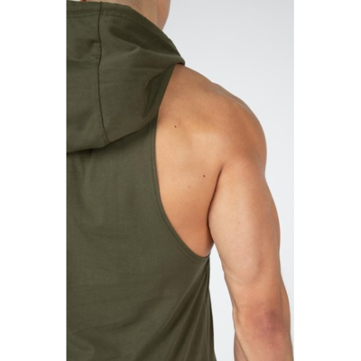 Rogers Hooded Tank Top - Army Green 5