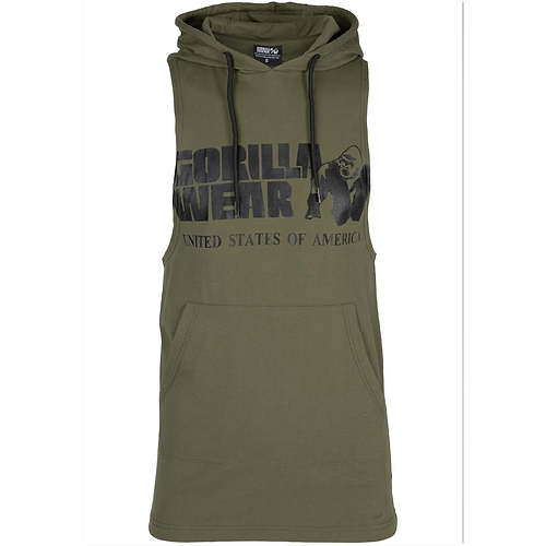 Rogers Hooded Tank Top - Army Green 6 Rogers Hooded Tank Top - Army Green 6