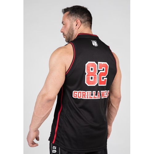 San Mateo Jersey Tank Top - Black Red 2 San Mateo Jersey Tank Top - Black Red 2