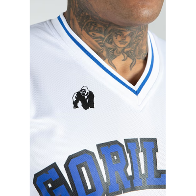 San Mateo T-Shirt - White Blue 4