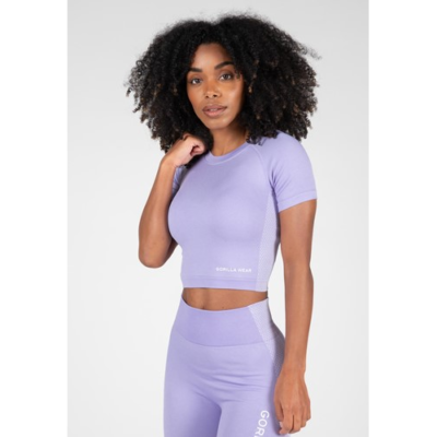 Selah Seamless Crop Top - Lilac 1