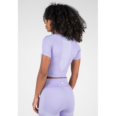 Selah Seamless Crop Top - Lilac 2