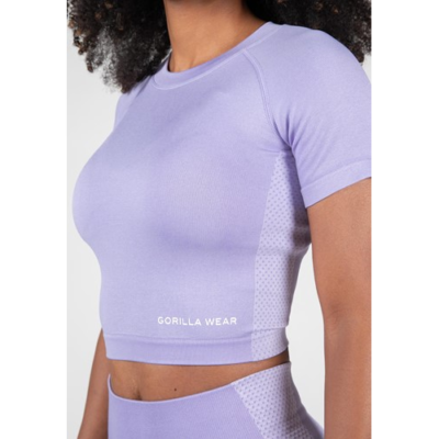 Selah Seamless Crop Top - Lilac 4