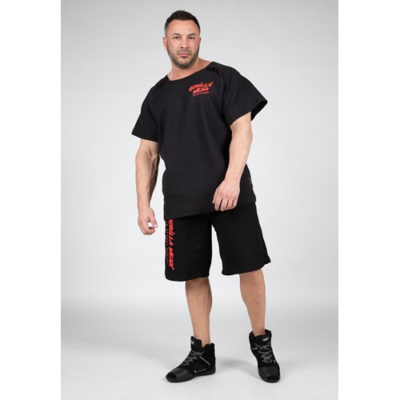 Augustine Old School Shorts - Black Red 4