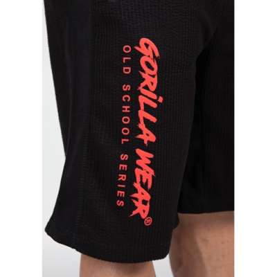 Augustine Old School Shorts - Black Red 5