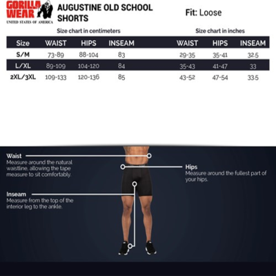 Augustine Old School Shorts - Black Red 7