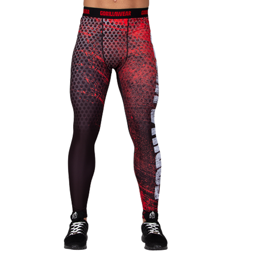 Bruce Men's Tights - Red Grey 3 Bruce Men's Tights - Red Grey 3