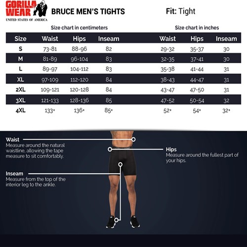 Bruce Men's Tights - Red Grey 4 Bruce Men's Tights - Red Grey 4
