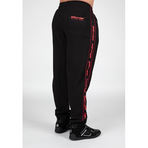 Buffalo Old School Workout Pants - Black Red 3 Buffalo Old School Workout Pants - Black Red 3