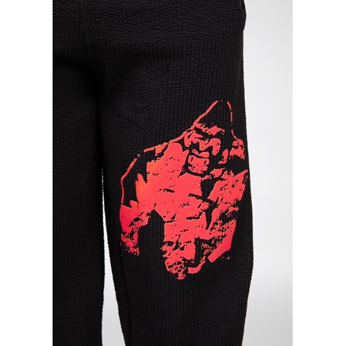 Buffalo Old School Workout Pants - Black Red 5 Buffalo Old School Workout Pants - Black Red 5