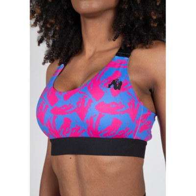 Colby Sports Bra - Blue Pink 4