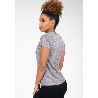 Elmira V-Neck T-Shirt - Gray Melange 2