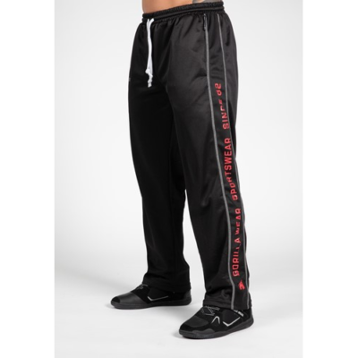 Functional Mesh Pants - Black Red 1