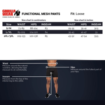 Functional Mesh Pants - Black Red 6