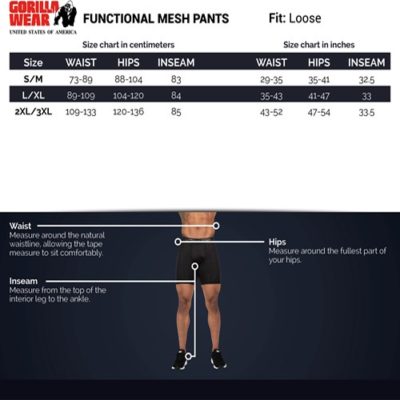 Functional Mesh Pants - Black White 6 Functional Mesh Pants - Black White 6