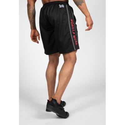 Functional Mesh Shorts - Black Red 3