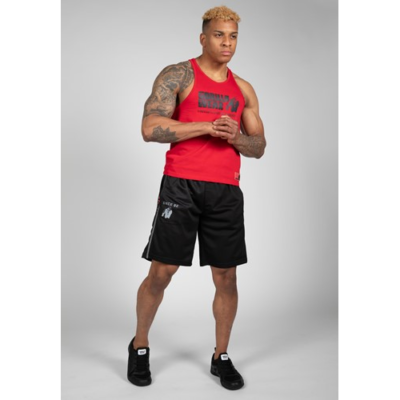 Functional Mesh Shorts - Black Red 4