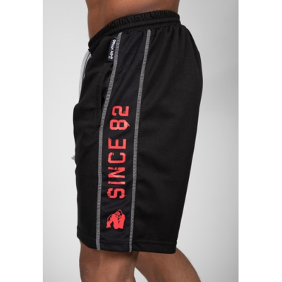 Functional Mesh Shorts - Black Red 6