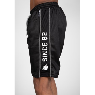 Functional Mesh Shorts - Black White 6