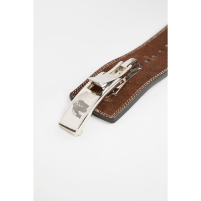 Gorilla Wear 4 Inch Leather Lever Belt - Brown 3