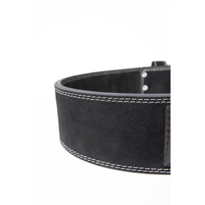 Gorilla Wear 4 Inch Leather Lifting Belt - Black 5