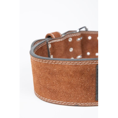 Gorilla Wear 4 Inch Leather Lifting Belt - Brown 5