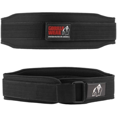 Gorilla Wear 4 Inch Women's Lifting Belt - Black 1