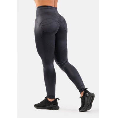 HIGH WAIST GLOSSY LOOK BUBBLE BUTT PANTS 1