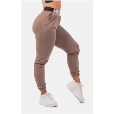 ICONIC MID-WAIST SWEATPANTS BROWN 1