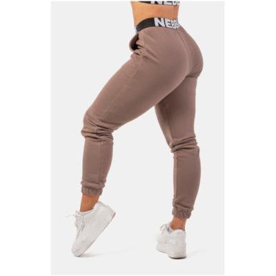 ICONIC MID-WAIST SWEATPANTS BROWN 2