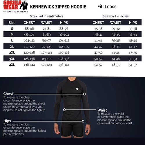 Kennewick Zipped Hoodie - Black 8 Kennewick Zipped Hoodie - Black 8