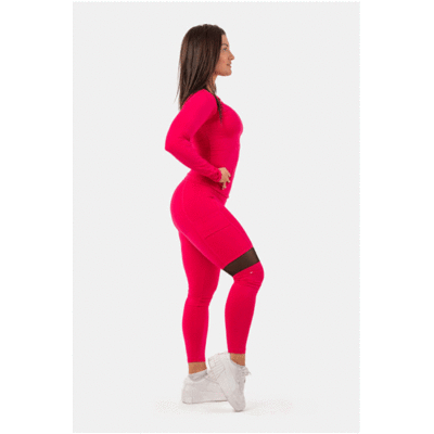 LONG-SLEEVE-SMART-POCKET-SPORTY-TOP-PINK-4