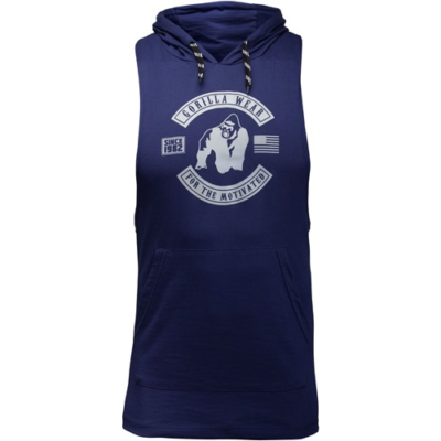 Lawrence Hooded Tank Top - Navy 1 Lawrence Hooded Tank Top - Navy 1