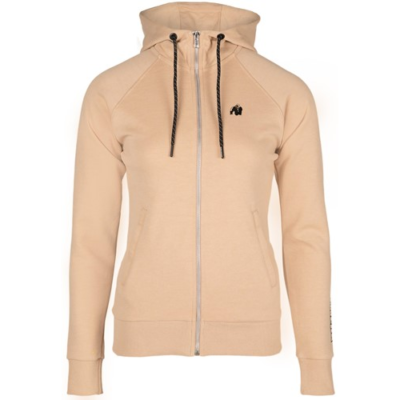 Marion Zipped Hoodie - Beige 6