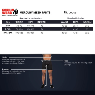Mercury Mesh Pants - BlackRed 7