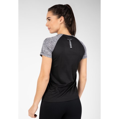 Monetta Performance T-Shirt - Gray Melange Black 2
