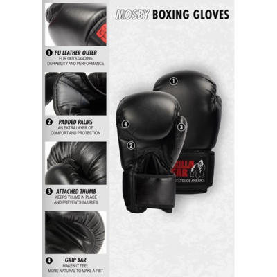 Mosby Boxing Gloves - Black 6
