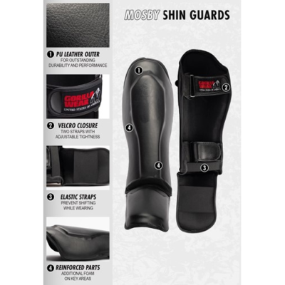 Mosby Shin Guards - Black 5