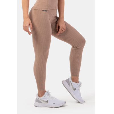 ORGANIC COTTON RIBBED HIGH-WAIST LEGGINGS 1