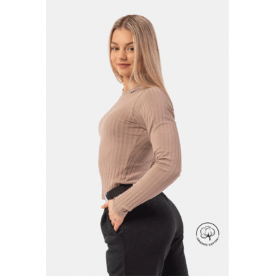 ORGANIC-COTTON-RIBBED-LONG-SLEEVE-TOP-BROWN-2