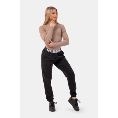 ORGANIC-COTTON-RIBBED-LONG-SLEEVE-TOP-BROWN-3