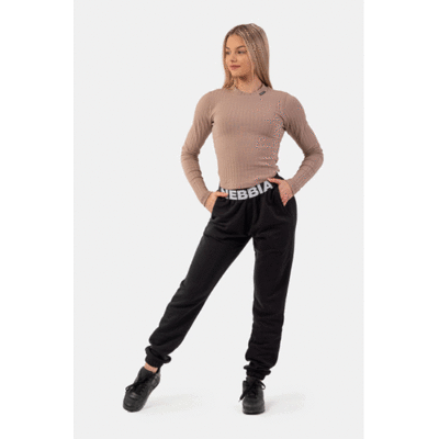 ORGANIC-COTTON-RIBBED-LONG-SLEEVE-TOP-BROWN-5