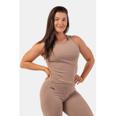 ORGANIC-COTTON-RIBBED-TANK-TOP-BROWN-1