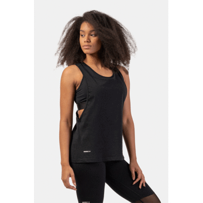 SLEEVELESS-LOOSE-CROSS-BACK-TANK-TOP-FEELING-GOOD-BLACK