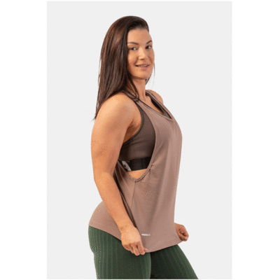 SLEEVELESS-LOOSE-CROSS-BACK-TANK-TOP-FEELING-GOOD-BROWN-2-gif