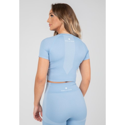 Selah Seamless Crop Top - Light Blue 2