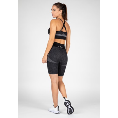 Selah Seamless Cycling Shorts - Black 4