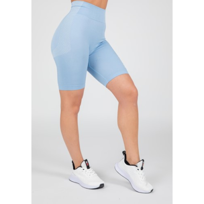 Selah Seamless Cycling Shorts - Light Blue 2