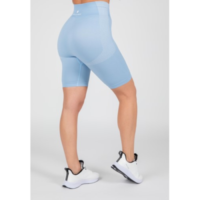 Selah Seamless Cycling Shorts - Light Blue 3