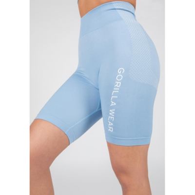 Selah Seamless Cycling Shorts - Light Blue 5